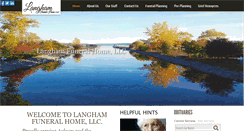 Desktop Screenshot of langhamfuneralhomellc.com